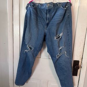 High waist Mom straight jeans